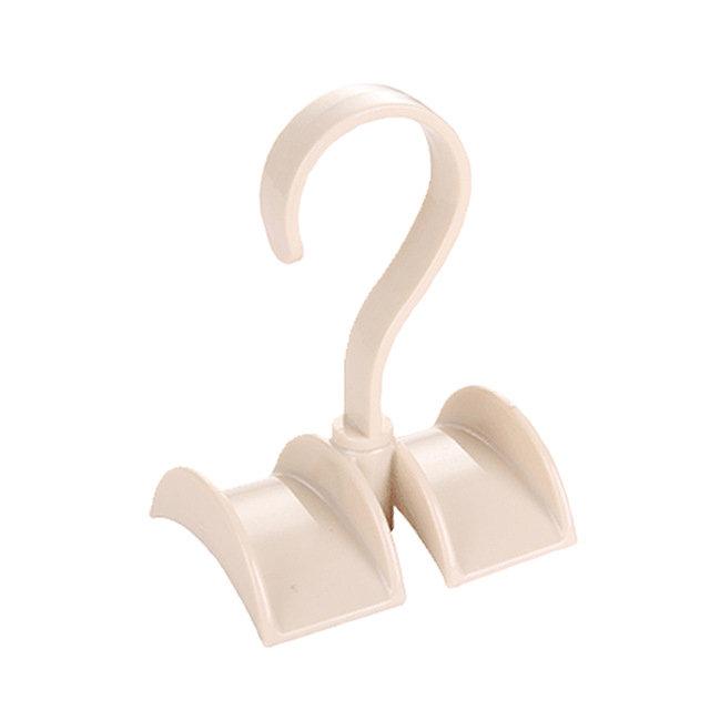 Rotated Storage Rack Bag Hanger Plastic Clothes Rack Creative Tie Closet Hanger Wardrobe Organizer