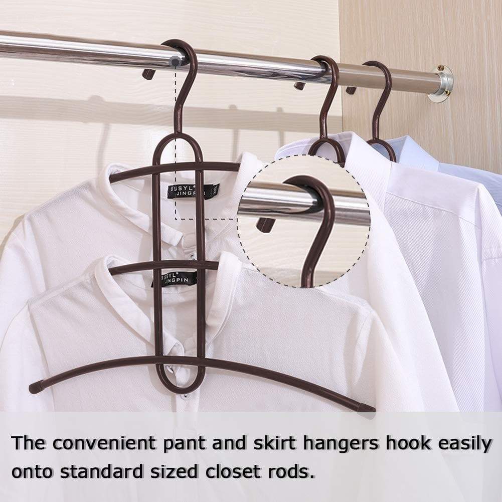 Best seller upra shirt hangers space saving plastic 5 pack durable multi functional non slip clothes hangers closet organizers for coats jackets pants dress scarf dorm room apartment essentials
