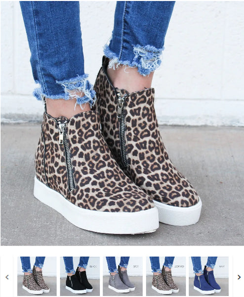 Order Here—> Cute High Top Wedge Sneaker | 6 Colors for $29.99 (was $65.99) 2 days only.