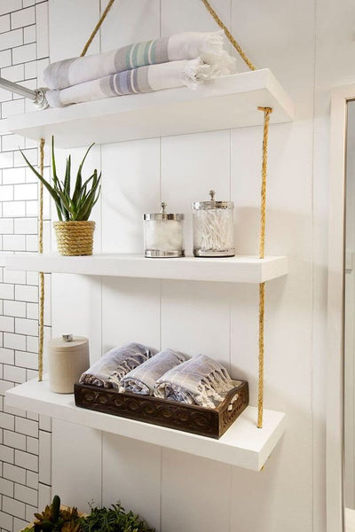 Home Decorating Ideas Bathroom 45 hängende Badezimmer-Speicher-Ideen für die Maximierung Ihres Badezimmer-Rau…