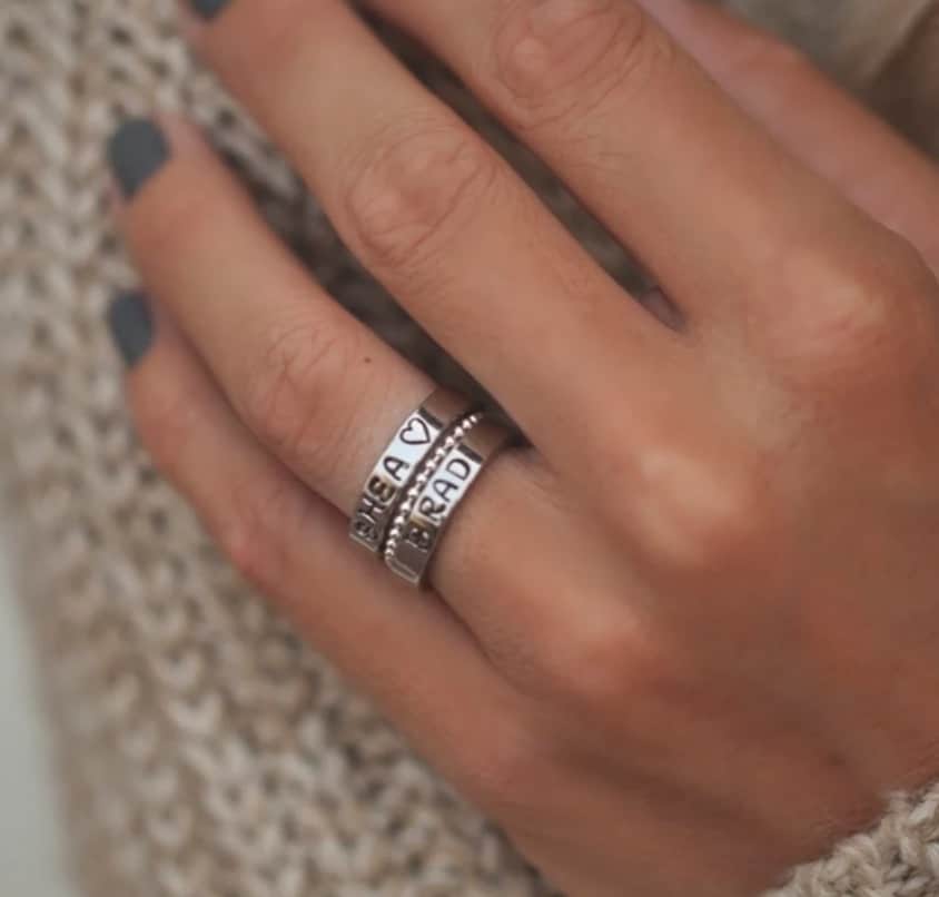 Personalized Stackable Ring under $22 Shipped (SUCH a FUN Gift Idea for Mother’s Day!)