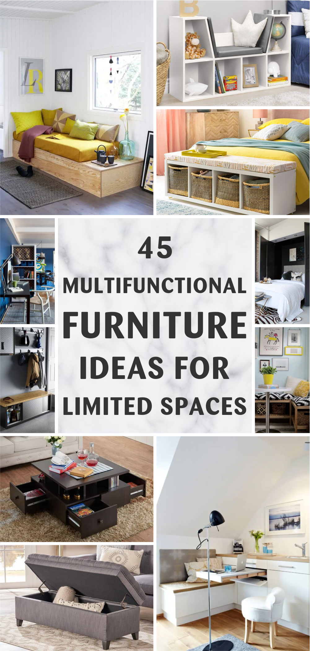 45 Multifunctional Furniture Ideas for Limited Spaces