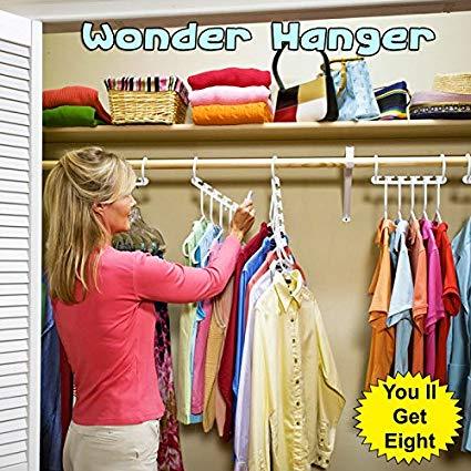 Wonder Hanger Max Closet Wardrobe Organizer - Pack of 8